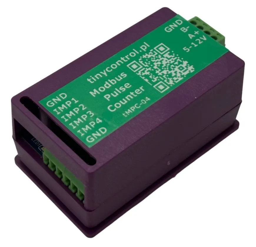TINYCONTROL čítač pulsů tMPC-04 Modbus pro LK3 a LK4
