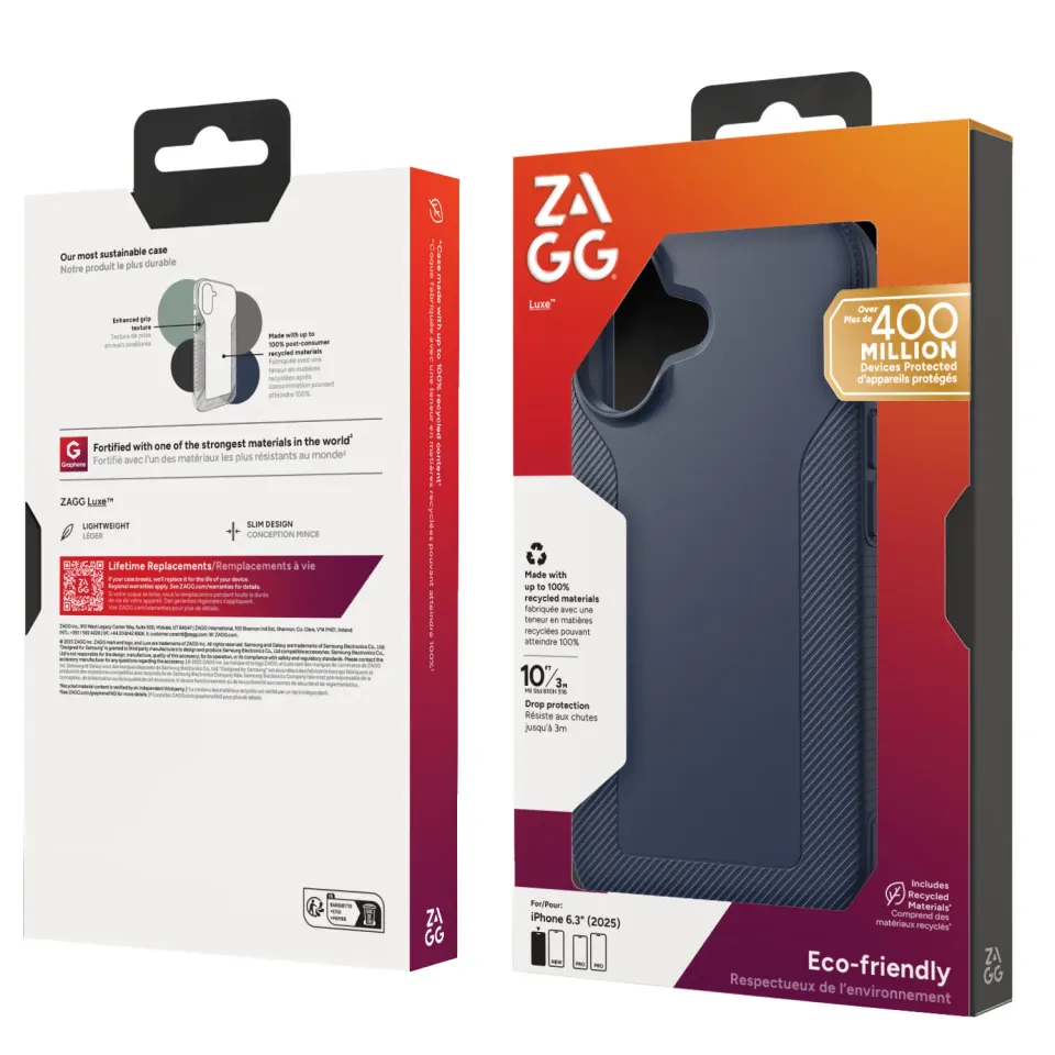ZAGG Ochranný kryt Luxe Snap pro Apple iPhone 17 - tmavě modrý