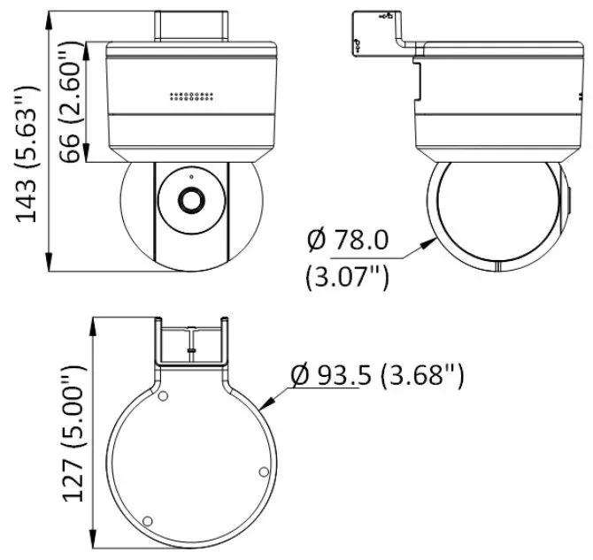 Hikvision DS-2DE1C200IW-D3/W(F1)(S7) - 2MPix IP Wi-Fi Mini PT kamera; obj. 4mm; IR 15m, mikrofon, reproduktor