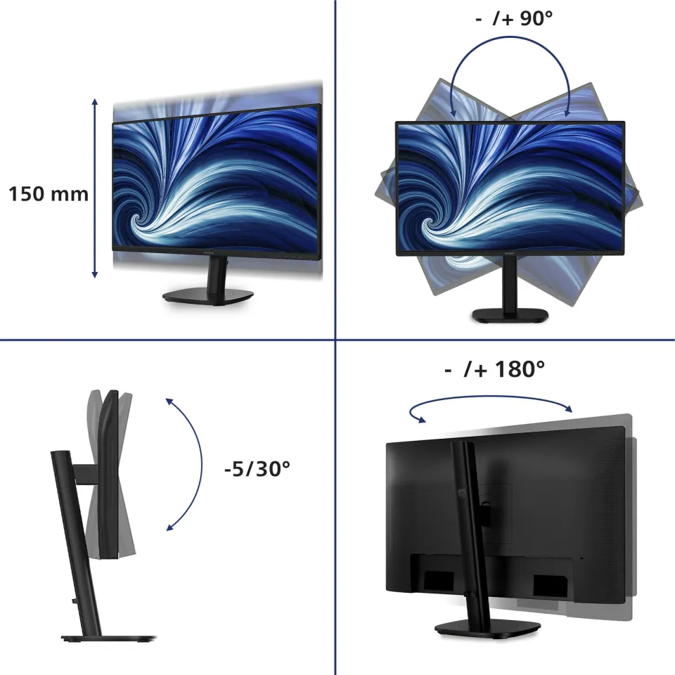 Philips LCD 27B2N3500 27" IPS/2560x1440@120Hz/4ms/350cd/2xHDMI/DP/Repro/Pivot/HA