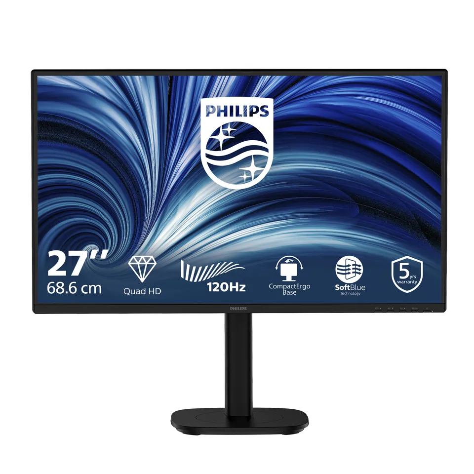 Philips LCD 27B2N3500 27" IPS/2560x1440@120Hz/4ms/350cd/2xHDMI/DP/Repro/Pivot/HA