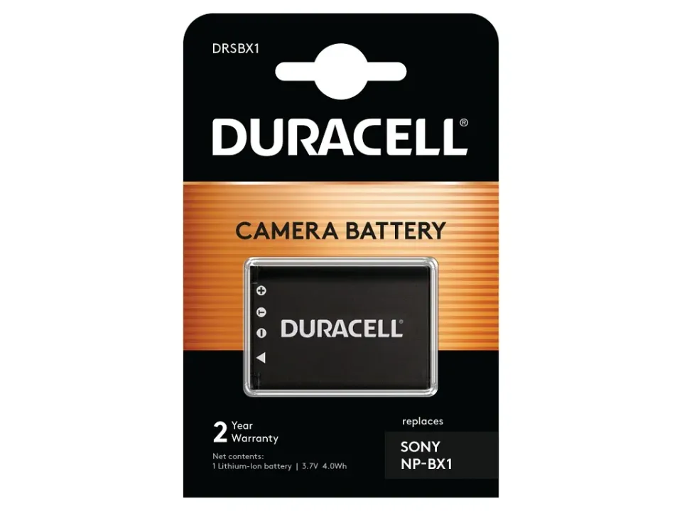 DURACELL Baterie - Baterie do digitálního fotoaparátu nahrazuje Sony NP-BX1 3,7V