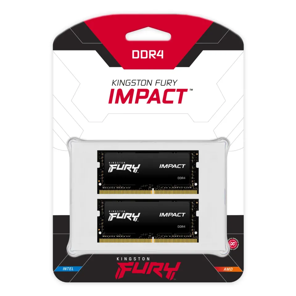 KINGSTON 64GB 3200MT/s DDR4 CL20 SODIMM (Kit of 2) FURY Impact