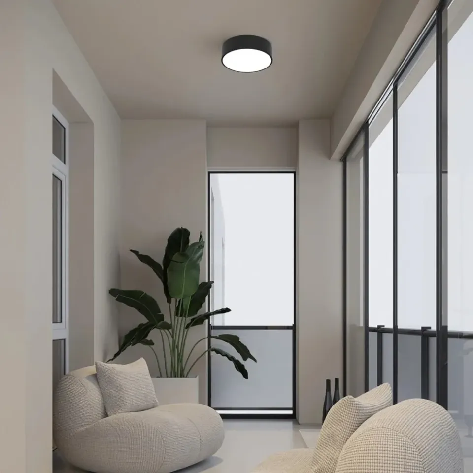 IMMAX NEO RONDATE SLIM SMART stropní svítidlo 25 x 7cm 18W Zigbee 3.0, TUYA, černé