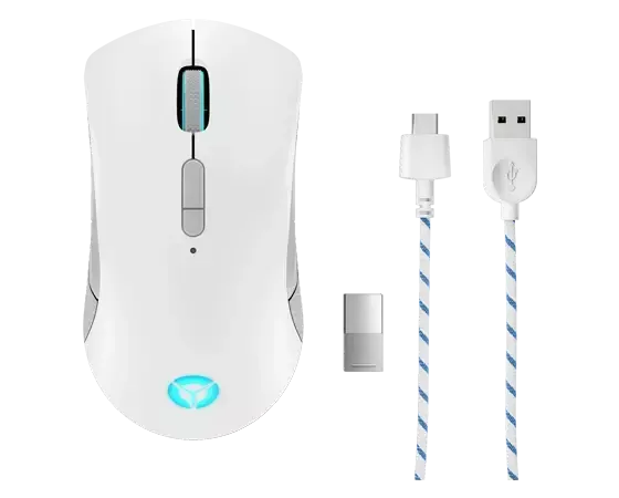 Lenovo myš CONS Bezdrátová Herní Legion M600 RGB (světle šedá)