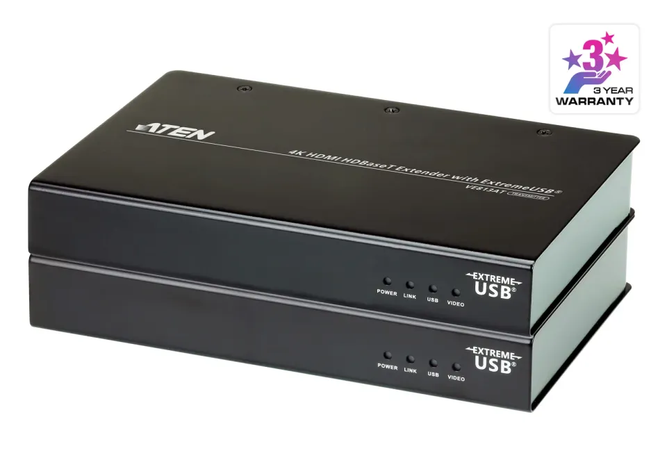ATEN 4K HDMI HDBaseT Extender with ExtremeUSB® (4K@100m) (HDBaseT Class A)