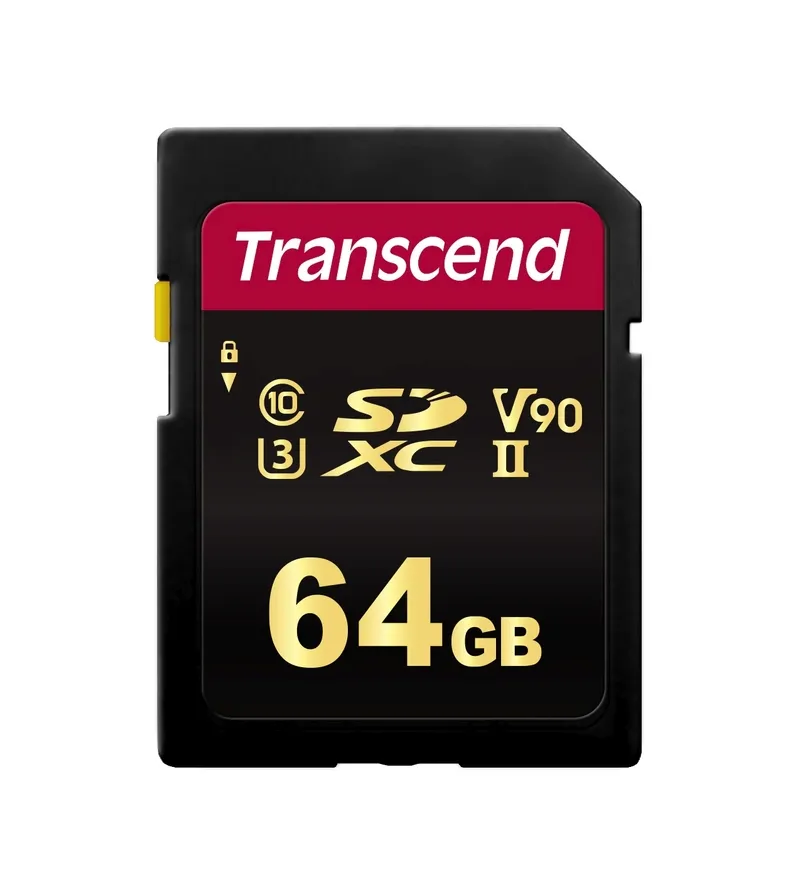Transcend 64GB SDXC 700S (Class 10) UHS-II U3 V90 MLC memory card, 285 MB/s R, 180 MB/s W