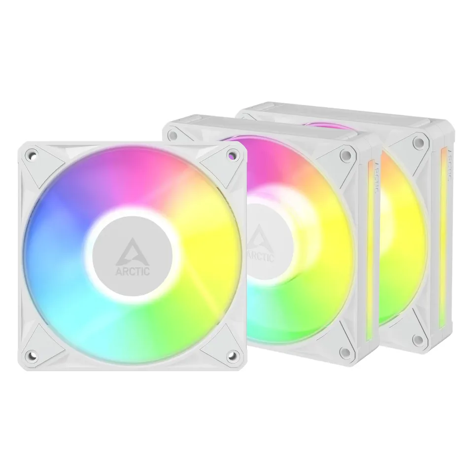 ARCTIC BioniX P12 A-RGB value pack (3ks) ventilátor – 120 mm, bílý