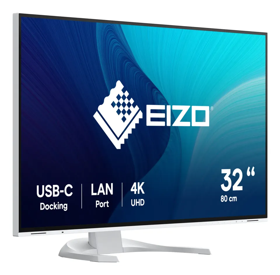 EIZO 31,5" EV3240X-WT, IPS, 3840 x 2160 (4K UHD), 350 cd/m2, 2000:1, 5ms, USB-C,