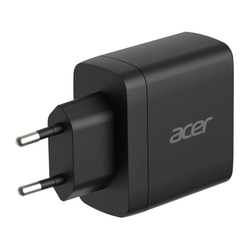 Acer GAN 70W PD charger, 2xUSB-C, 1xUSB-A černý