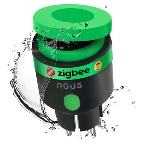 NOUS A6Z Wifi Outdoor smart plug, venkovní chytrá zásuvka DE/Schuko (bez kolíku), WiFi 16A, s měřením, kompatibilní s Zigbee