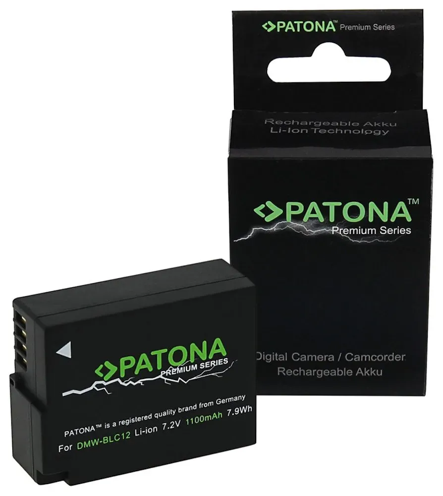 PATONA baterie pro foto Panasonic DMW-BLC12 E 1100mAh Li-Ion Premium