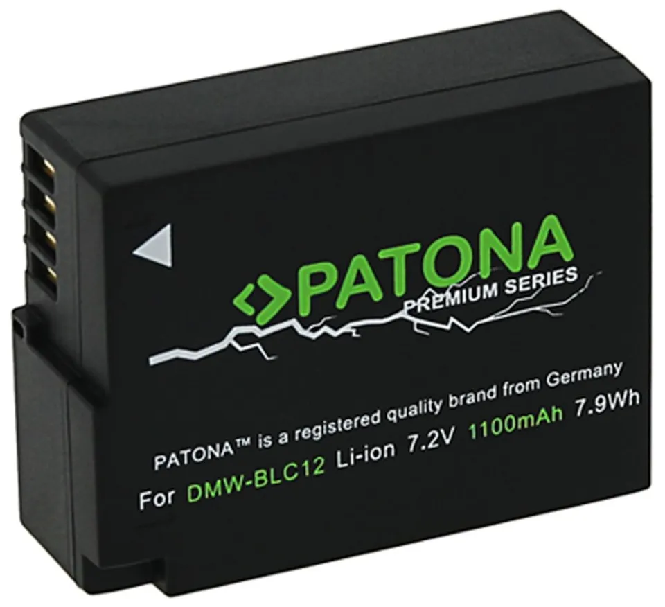 PATONA baterie pro foto Panasonic DMW-BLC12 E 1100mAh Li-Ion Premium