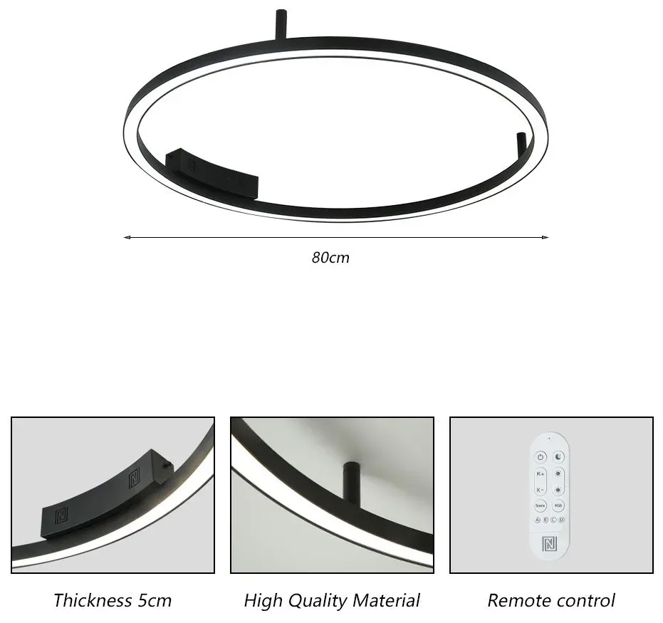 IMMAX NEO FINO SMART nástěnné + stropní svítidlo 80cm 55W 4285lm Zigbee 3,0 s DO, TUYA, černé