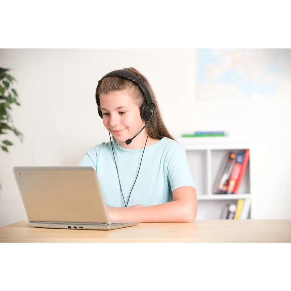 KENSINGTON USB Hi-Fi sluchátka s mikrofonem a ovládáním hlasitosti