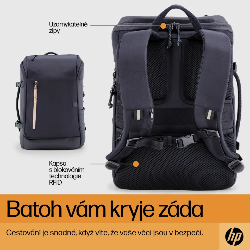 HP Travel 25L 15.6 IGR Laptop Backpack - batoh