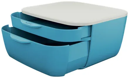 LEITZ Zásuvkový box Cosy, klidná modrá