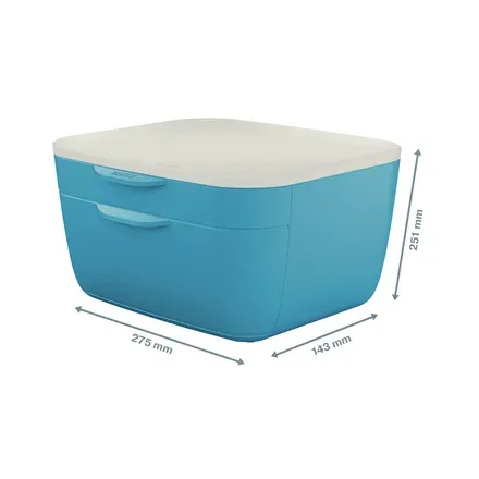 LEITZ Zásuvkový box Cosy, klidná modrá