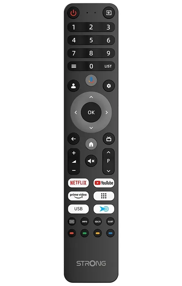 STRONG SMART LED TV 55"/ SRT55UG7773C/ UHD/ 3840x2160/ DVB-T2/C/S2/ H.265/HEVC/ 3xHDMI/ 2xUSB/ Wi-Fi/ LAN/ G/ ANDROID 14