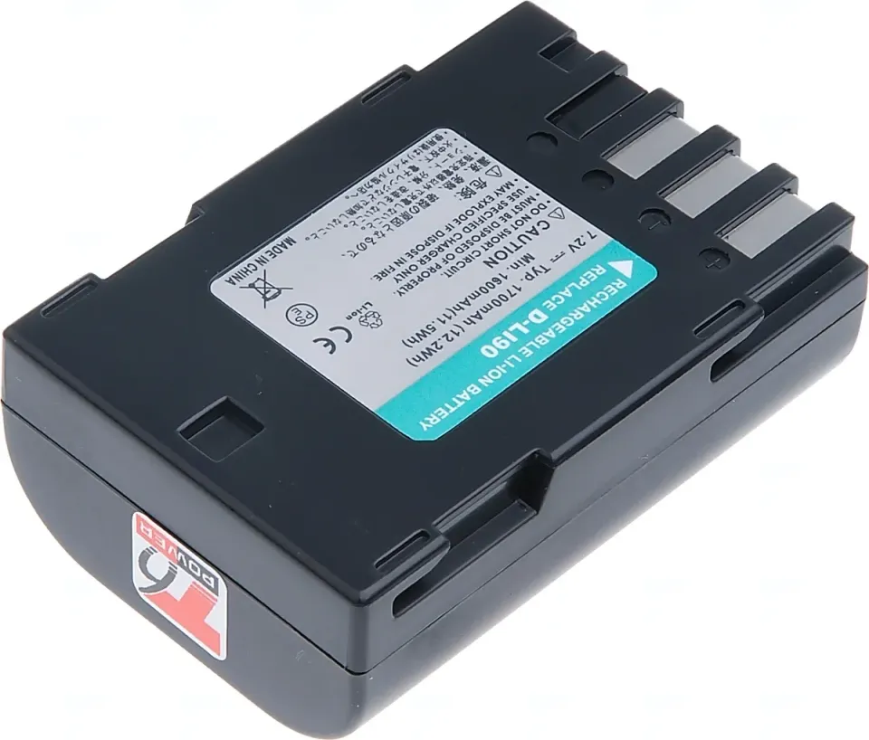 Baterie T6 Power pro Pentax D-Li90, 1620mAh, 11,7Wh