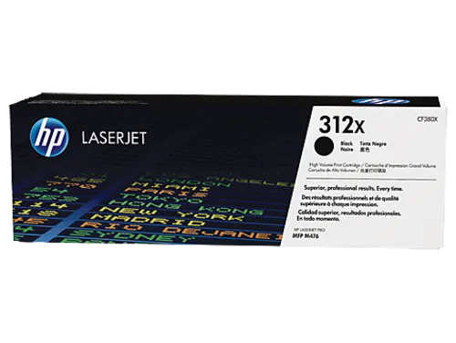 HP CF380X originální toner černý velký č.312X cca 4400str. (black, HP LJ Pro M476)