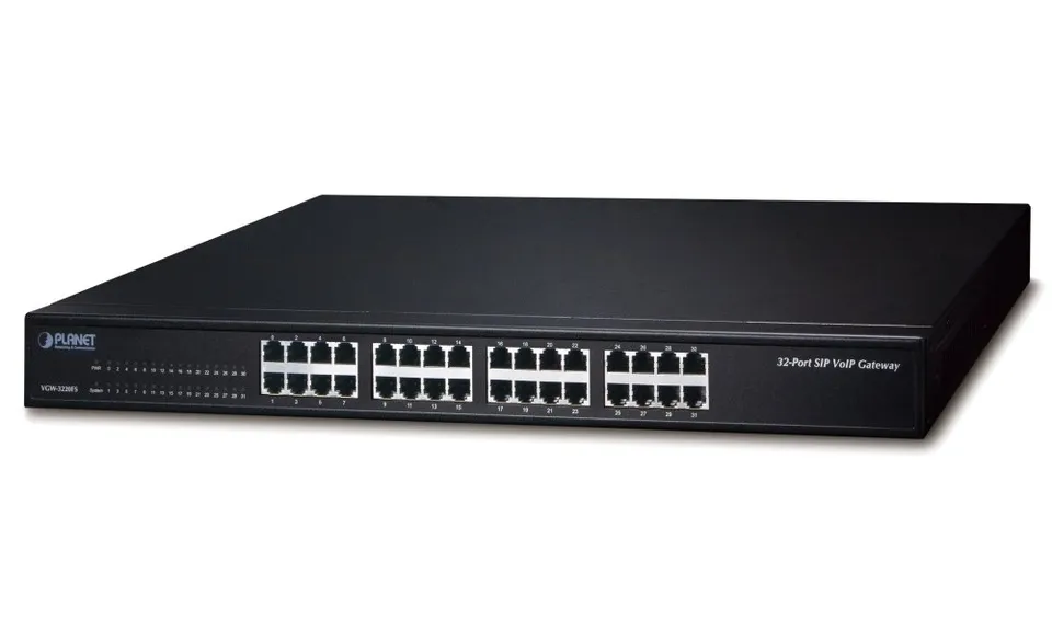 Planet VGW-3220FS VoIP gateway, 32x FXS, SIP, CallerID, Fax, Hotline, firewall, SNMP, SSH/TLS, QoS