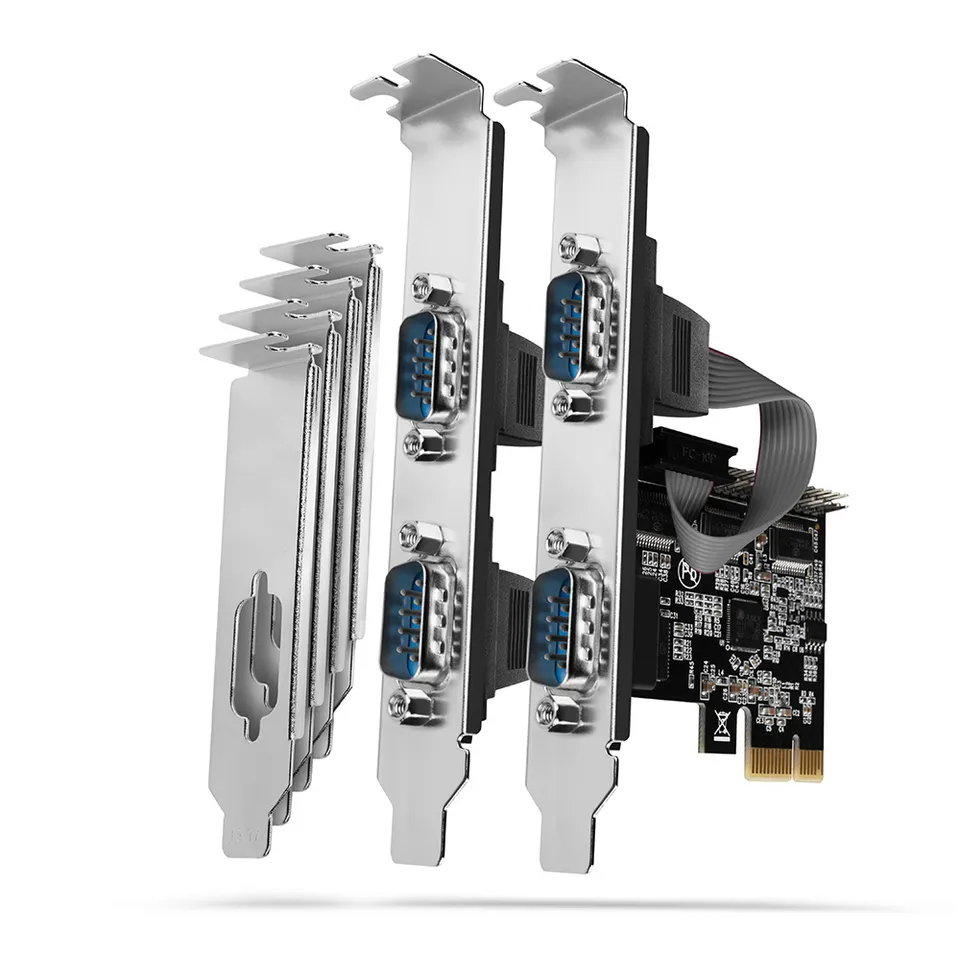 AXAGON PCEA-S4N, PCIe controller - 4x serial port (RS232) 250 kbps, incl. LP