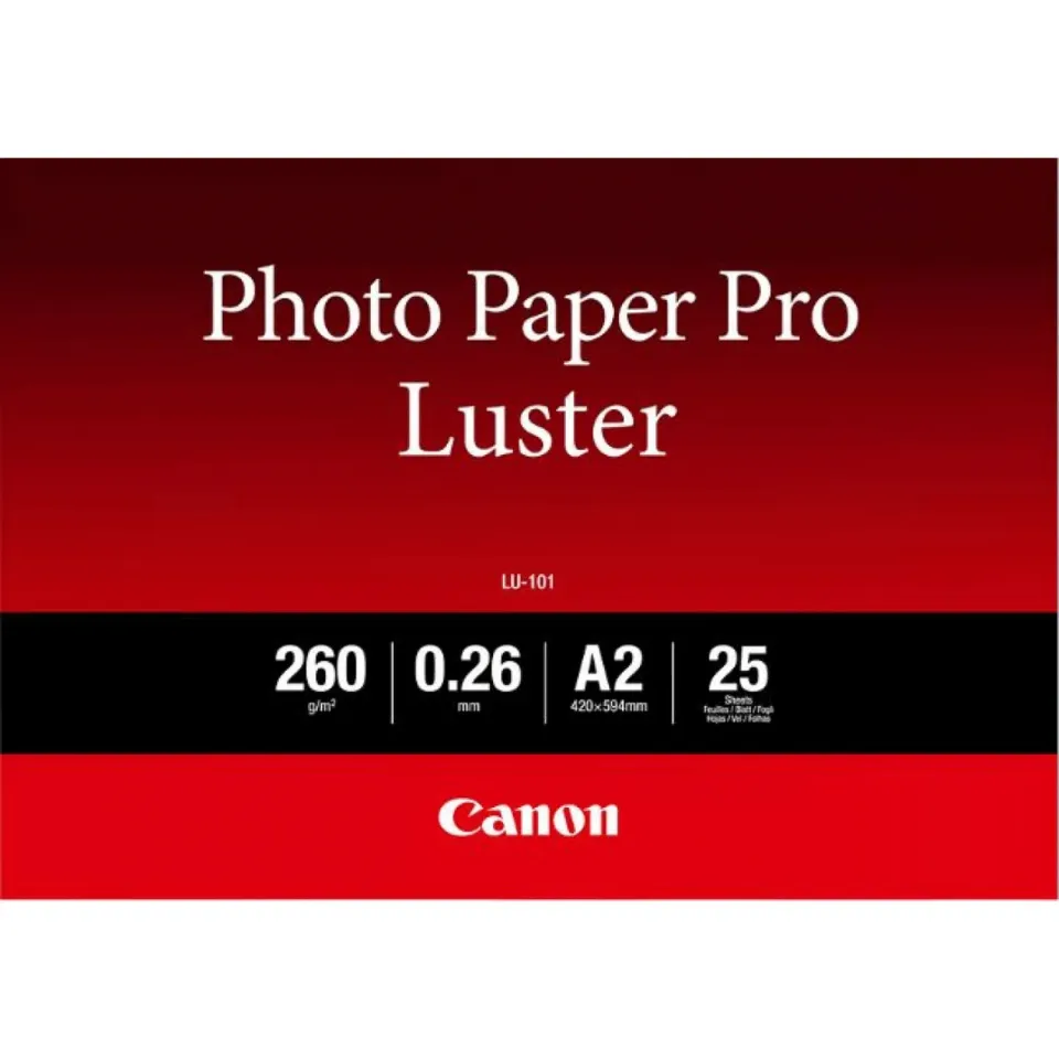 Canon LU-101, A2 fotopapír, 25 ks, 260g/m