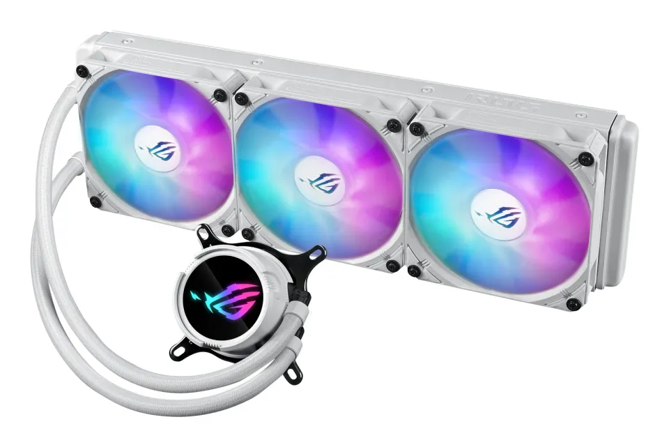 ASUS vodní chladič CPU AIO ROG STRIX LC III 360 ARGB WHITE, 3x120mm, LGA1851, AM5