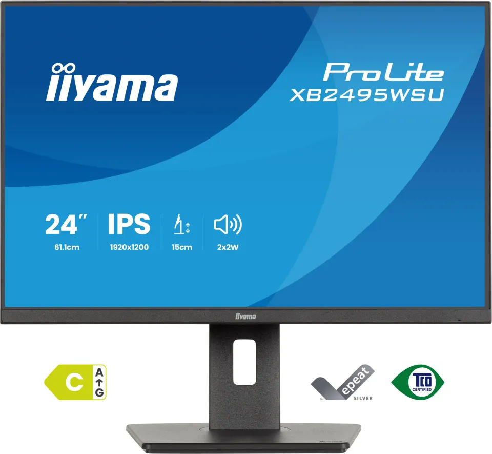 iiyama ProLite/XB2495WSU-B1/24,1"/IPS/1900x1200/100Hz/4ms/Černá/3R