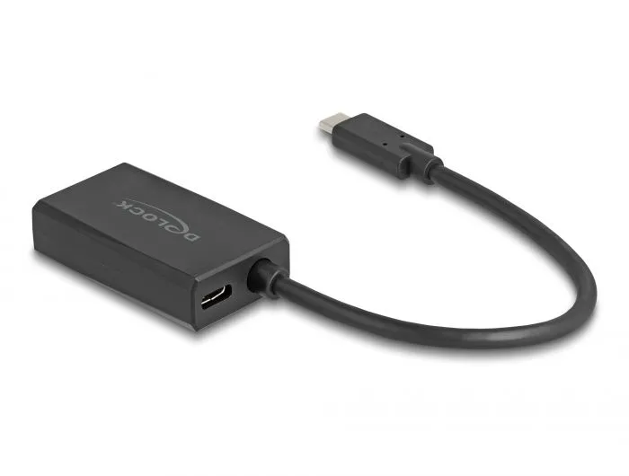Delock Adaptér ze zásuvku DisplayPort na zástrčky USB Type-C (DP Alt Mode), 4K,
