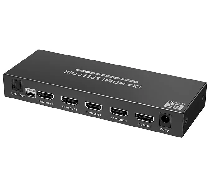 XtendLan HDMI distribucní rozbocovac, 1 vstup / 4 výstupy, 8k@60Hz