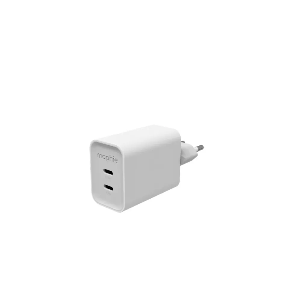 Power Adapter GaN USB-C Dual 70W White