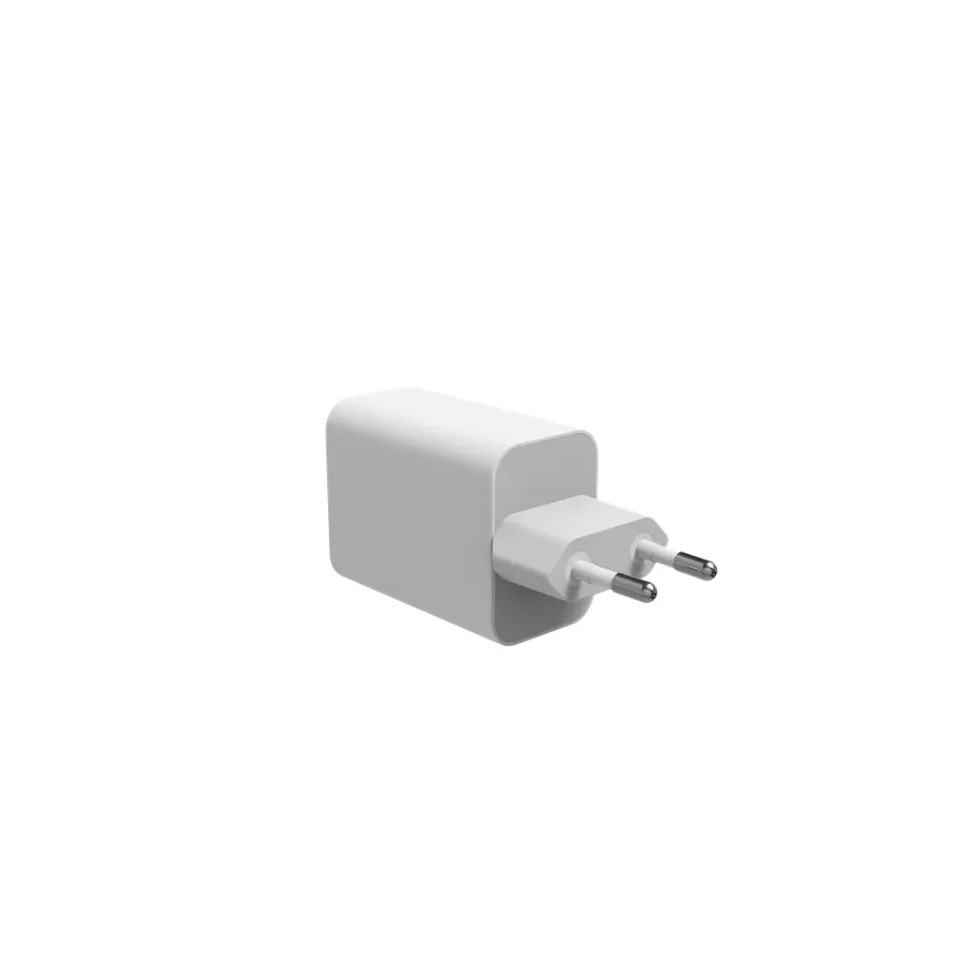 Power Adapter GaN USB-C Dual 70W White