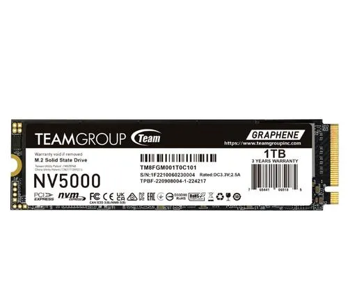 TEAMGROUP NV5000 SSD NVMe M.2 1TB PCIe 4.0 Gen4x4 2280