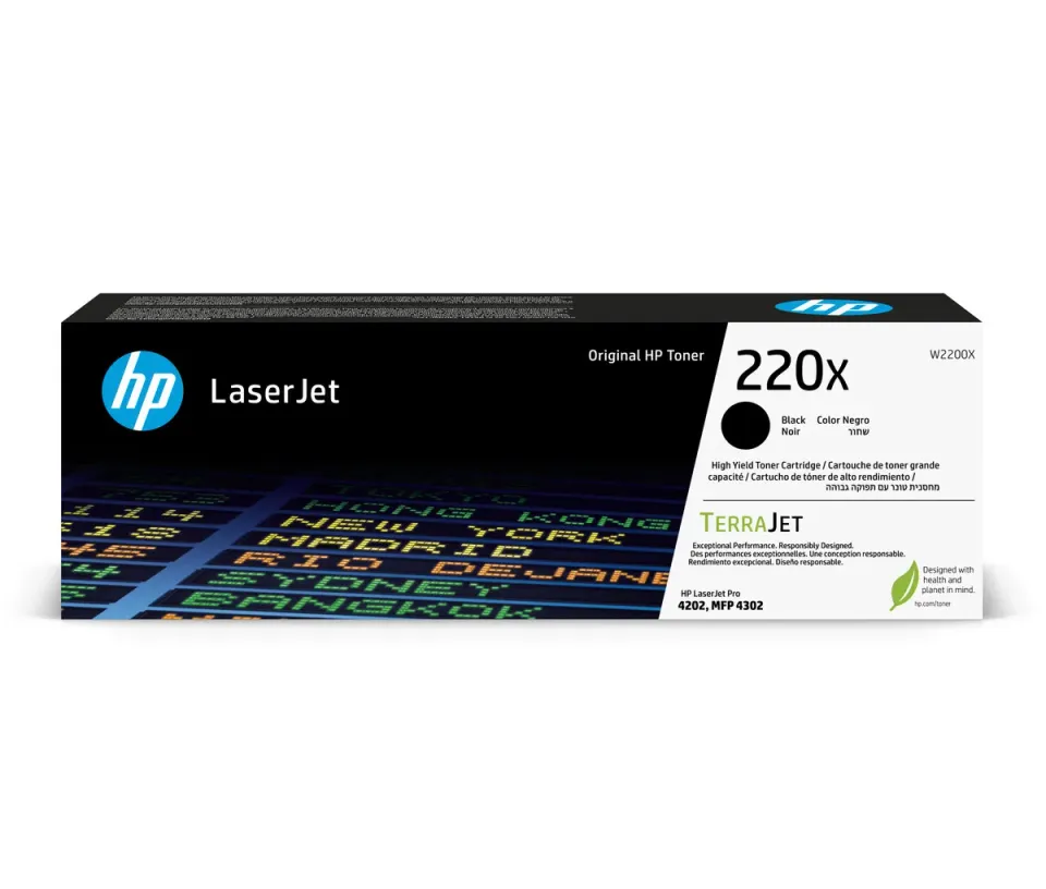 HP W2200X originální toner černý č.220X velký cca 7500 str. (black, pro HP CLJ Pro 4202, 4302)