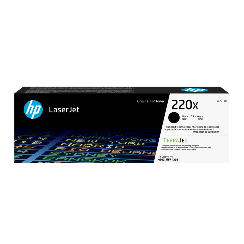 HP W2200X originální toner černý č.220X velký cca 7500 str. (black, pro HP CLJ Pro 4202, 4302)