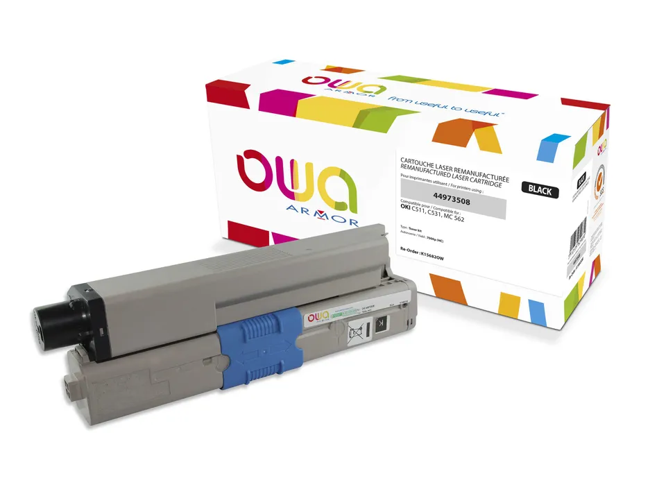 OWA Armor toner kompatibilní s OKI 44973508, 7000st, černá/black