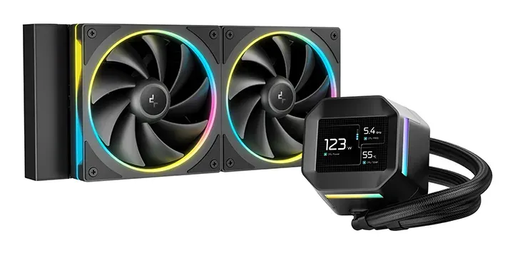DEEPCOOL Vodní chladič LM240, ARGB, 2x 120mm, AM5, LGA1851, černá