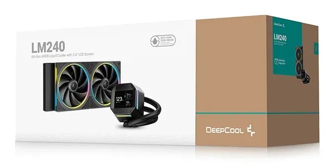 DEEPCOOL Vodní chladič LM240, ARGB, 2x 120mm, AM5, LGA1851, černá