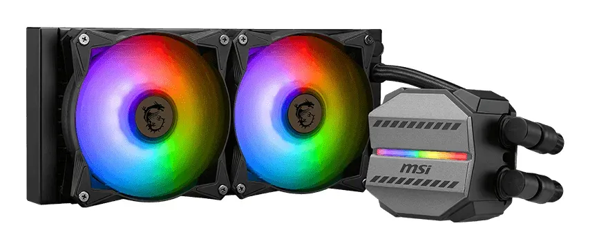 MSI vodní chladič CPU MAG CORELIQUID M240/ 2x 120mm ARGB fan/ podpora LGA1700
