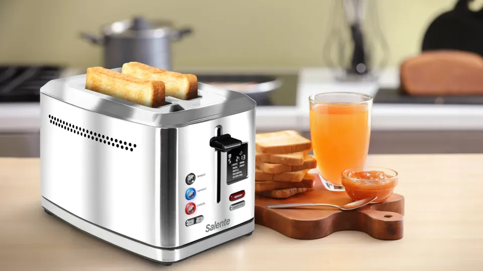 Salente ToastMax, topinkovač s digitálním displejem, nerez
