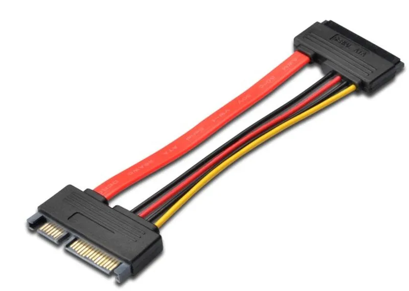 PremiumCord Prodlužka k HDD SATA 22pin, data + napájení, M/F, 15cm