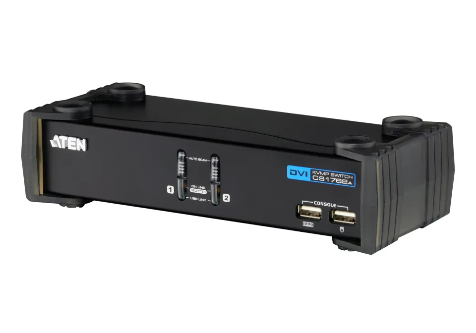 ATEN 2-portový přepínač KVM DVI / Audio USB CS-1762A USB HUB