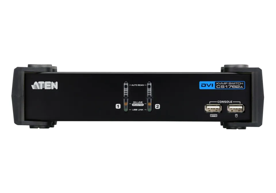 ATEN 2-portový přepínač KVM DVI / Audio USB CS-1762A USB HUB