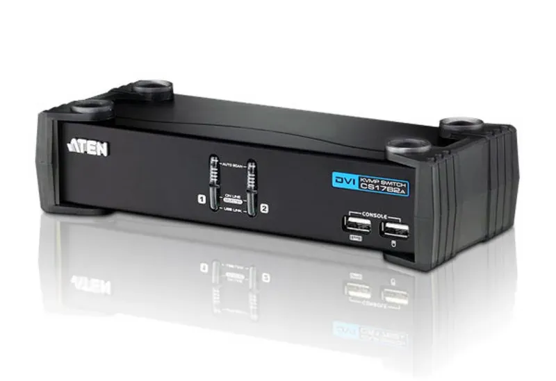 ATEN 2-portový přepínač KVM DVI / Audio USB CS-1762A USB HUB
