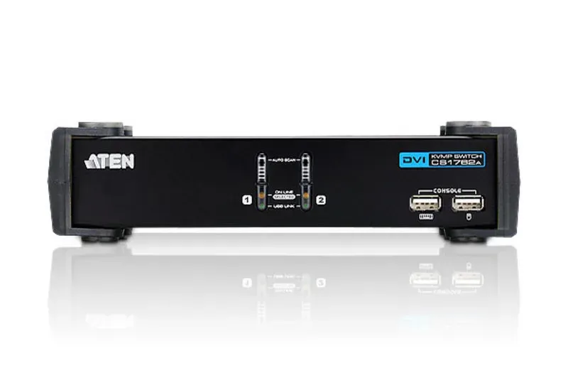 ATEN 2-portový přepínač KVM DVI / Audio USB CS-1762A USB HUB