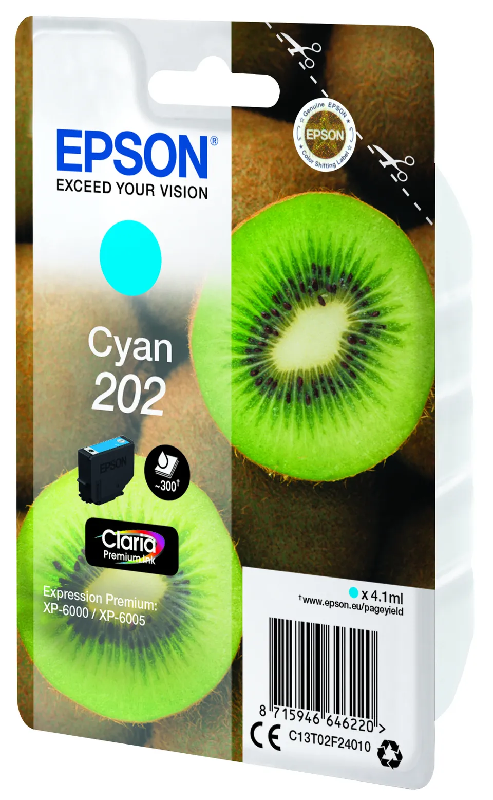 EPSON cartridge T02F2 cyan (kiwi)