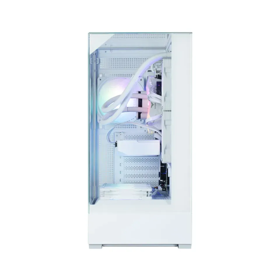 Zalman skříň P40 Prism / miniIT / 120mm ARGB fan / 2xUSB 3.0 / USB-C / panoramatická / bílá