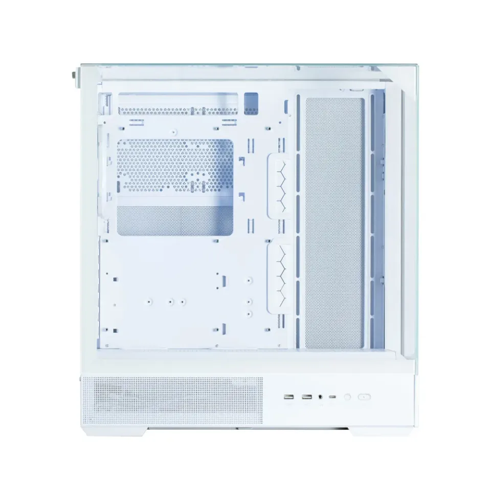 Zalman skříň P40 Prism / miniIT / 120mm ARGB fan / 2xUSB 3.0 / USB-C / panoramatická / bílá